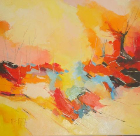 FORET  ROUGE - Peinture - Marc De Rosa